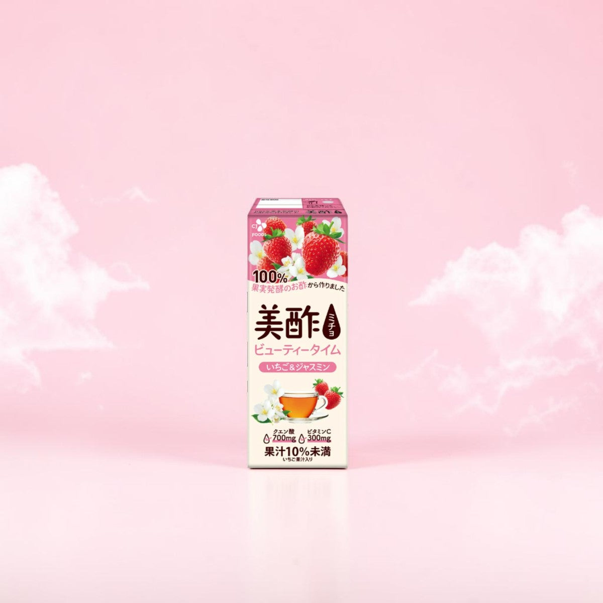 美酢 ミチョ いちご & ジャスミン 200ml × 24本 お得なセット パック飲料 ビネガードリンク
