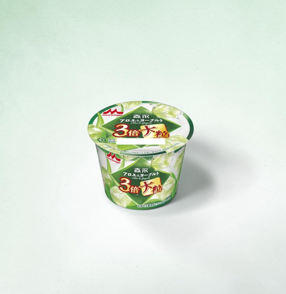 【冷蔵商品】森永乳業 アロエ&ヨーグルト 3倍大粒 140g×12個