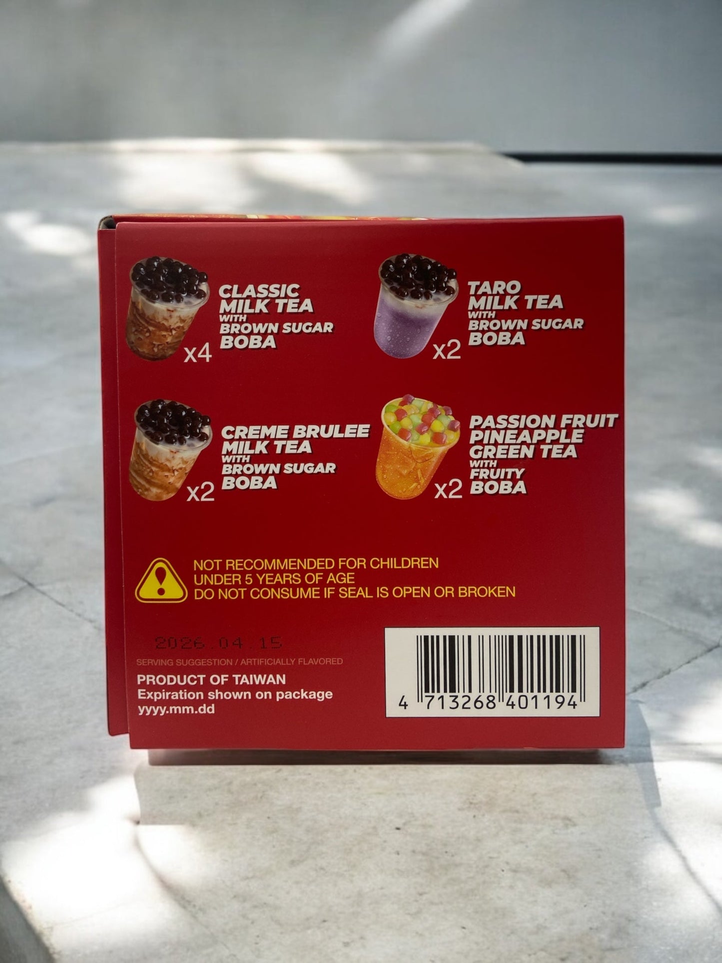 タピオカティーキット 4種 10食入り BOBA TEA KIT