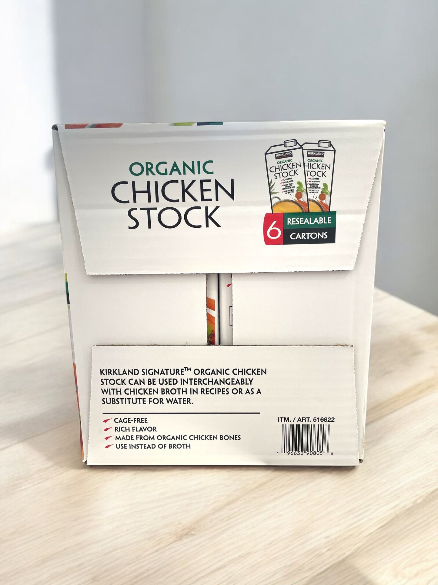 KS オーガニック チキンストック 946ml×6本 大容量 CHICKEN STOCK 【オーガニック】/カークランドシグネチャー