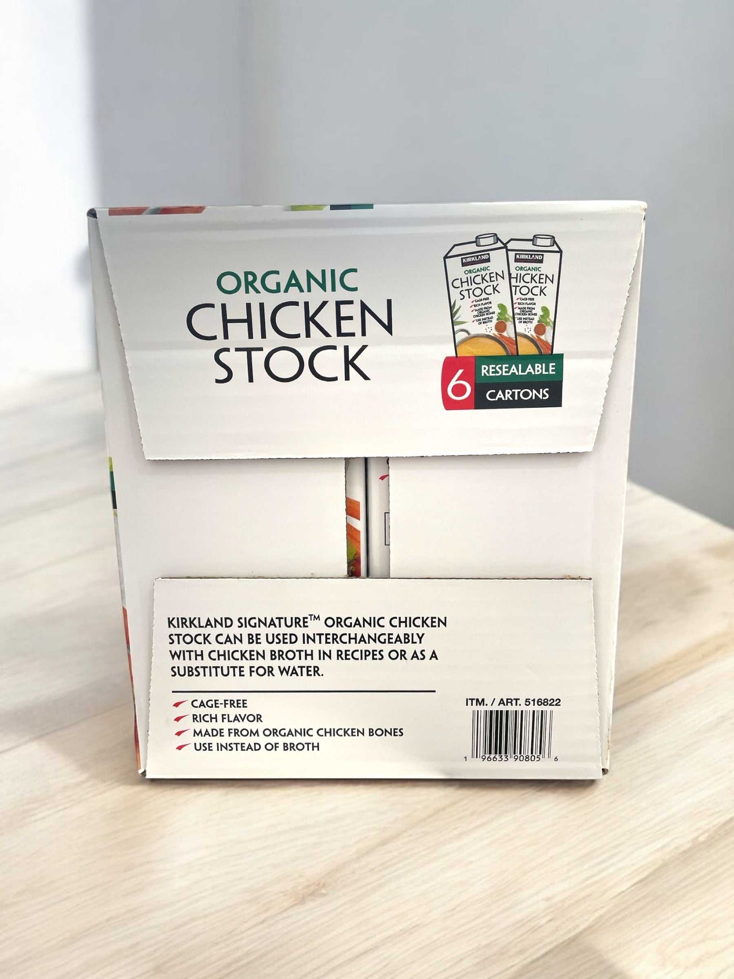 KS オーガニック チキンストック 946ml×6本 大容量 CHICKEN STOCK 【オーガニック】/カークランドシグネチャー
