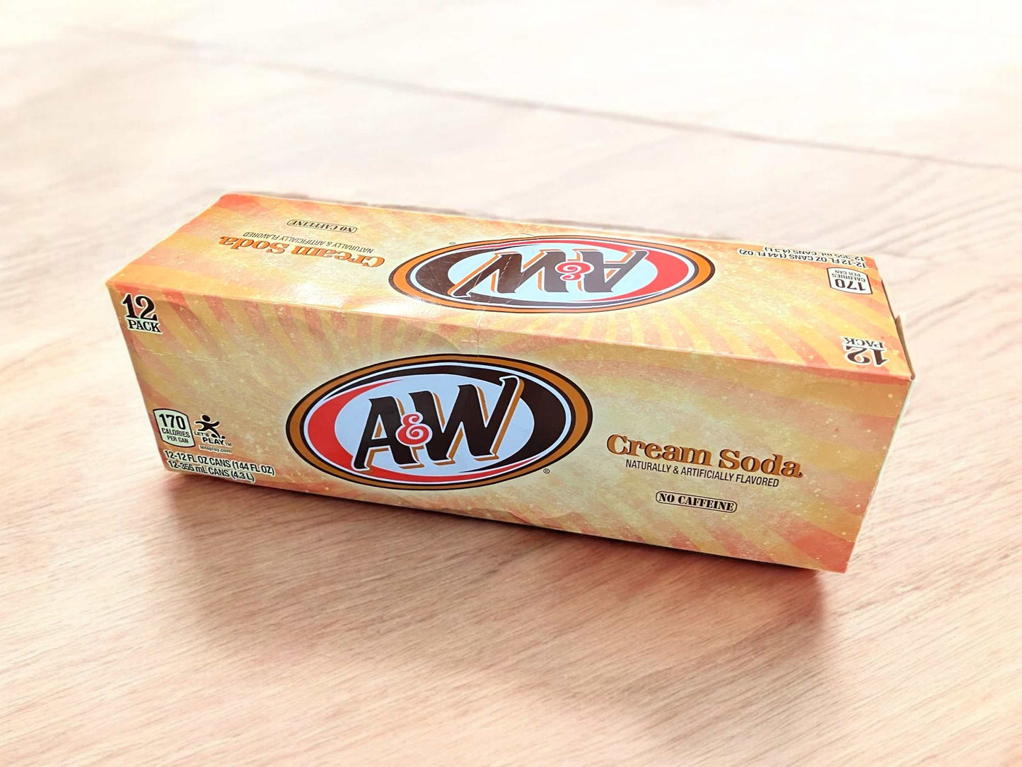 A&W クリームソーダ 355ml×12缶 大容量 ノンアルコールドリンク 炭酸飲料 ドリンク缶 A&W Cream Soda