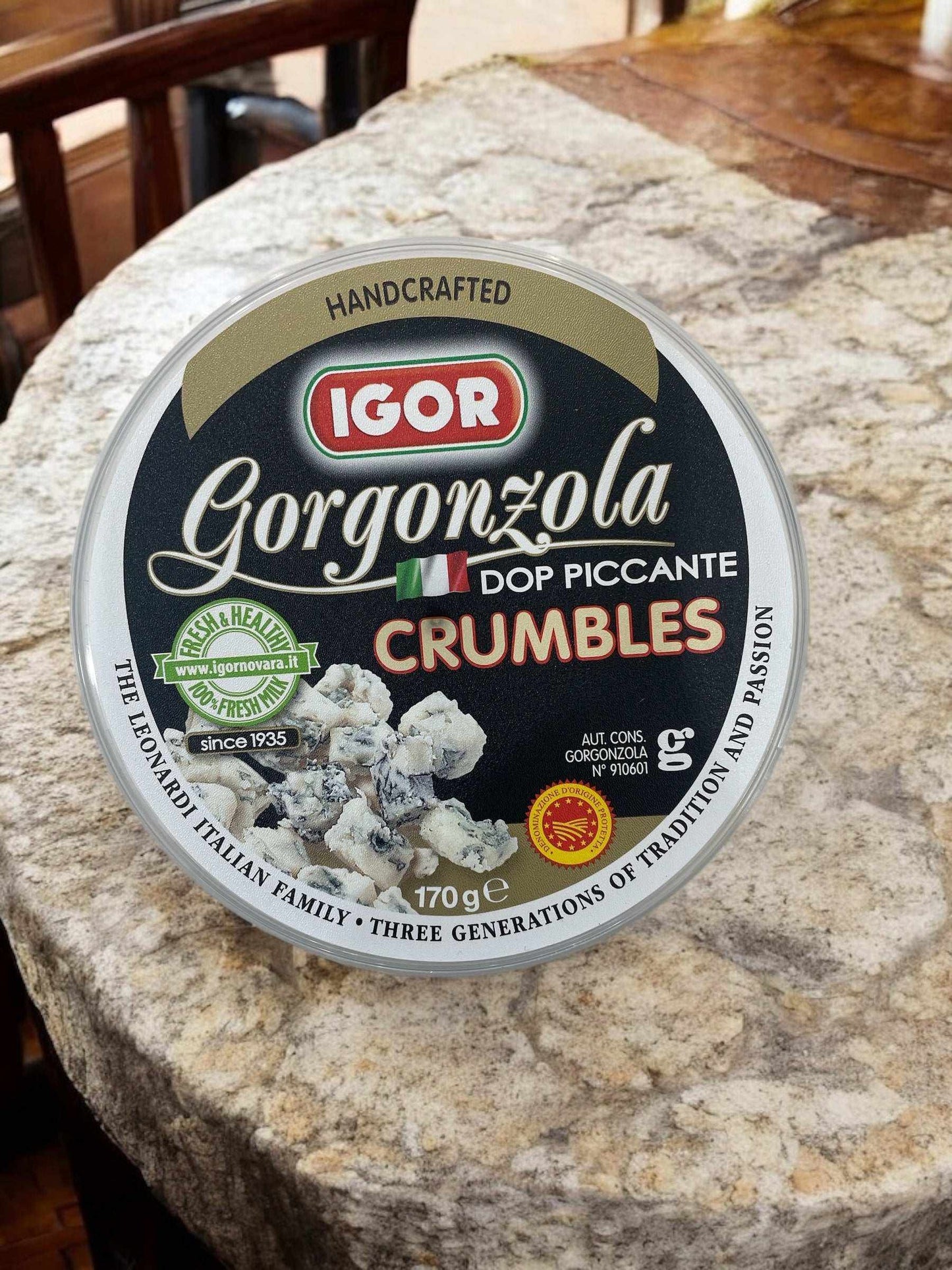 イゴール ゴルゴンゾーラ DOP【冷蔵商品 チーズ】170g ピカンテ ダイス ブルーチーズ / IGOR イタリア産