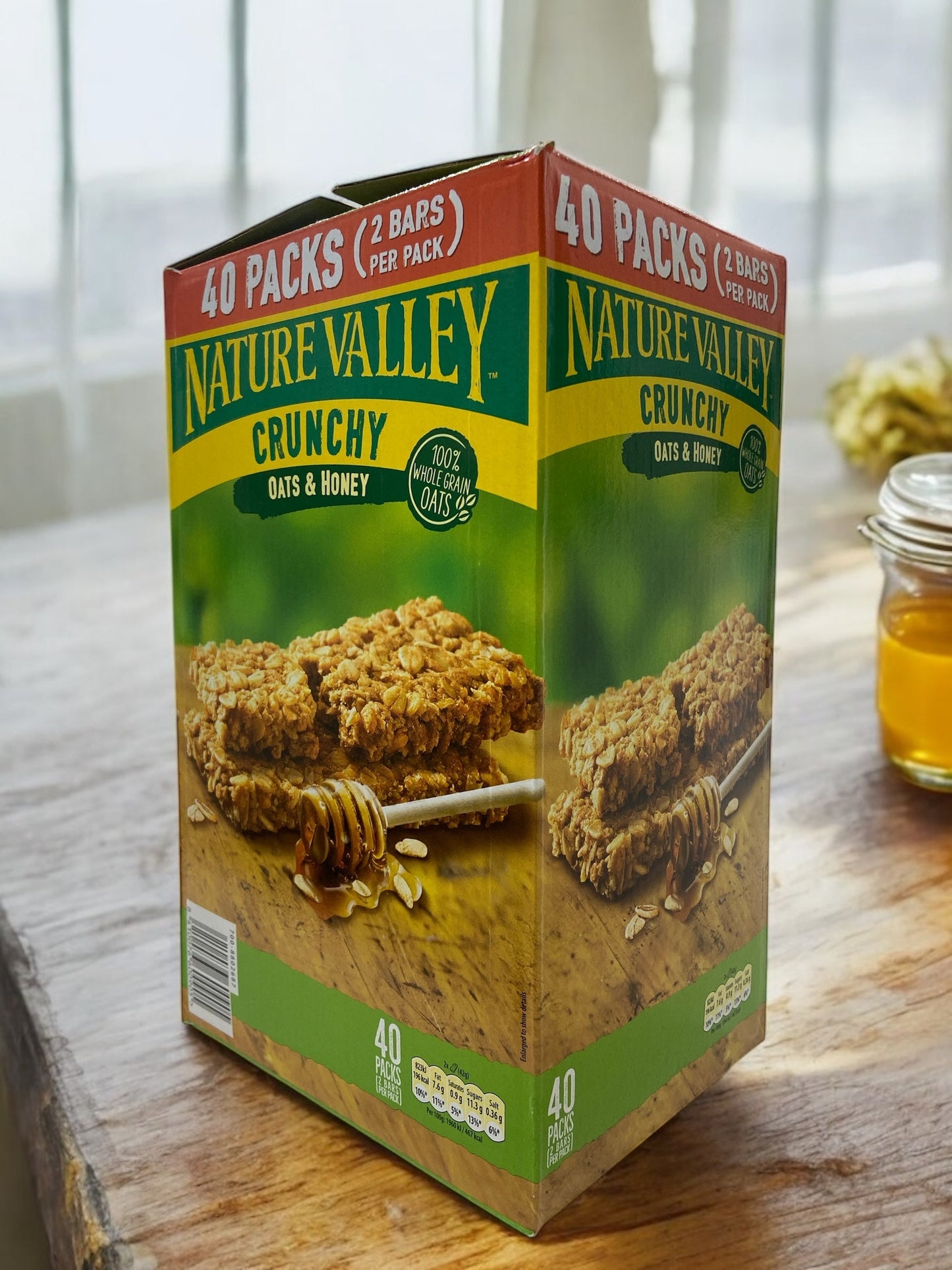 ネイチャーバレー   オーツ & ハニー  シリアルバー  2枚入り 42g × 40袋入り  1箱   スペイン産 シリアル クランチ / NATURE VALLEY 【売れています】