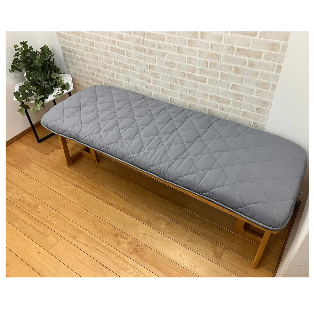 昭和西川 極厚ウレタン 冷感 長座布団 60 x 150cm カラー グレー