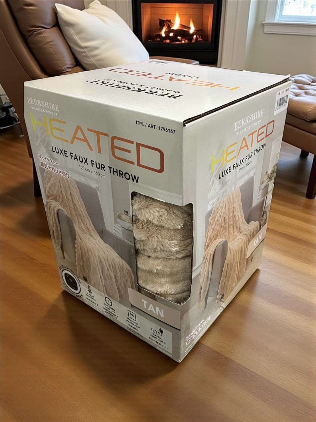 2個セット BERKSHIRE電気大判ひざ掛け 127cm x 152cm 電気大判ひざ掛け 127cm x 152cm BERKSHIRE BLANKET カラー タン