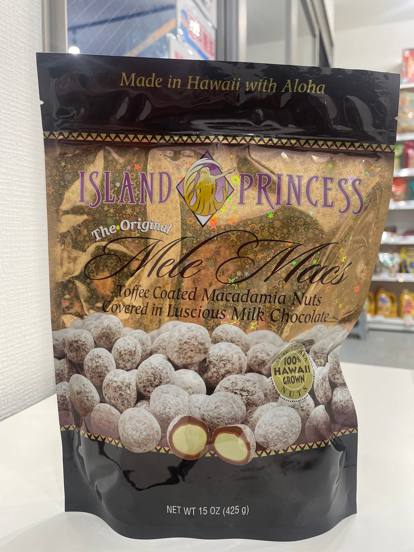 アイランドプリンセス マカダミアナッツ チョコレート 425g パッケージ