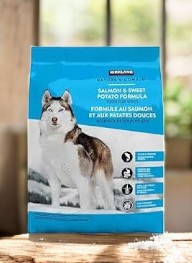 KS 成犬・子犬用ドッグフードサーモン&スウィートポテト15kgパッケージ画像