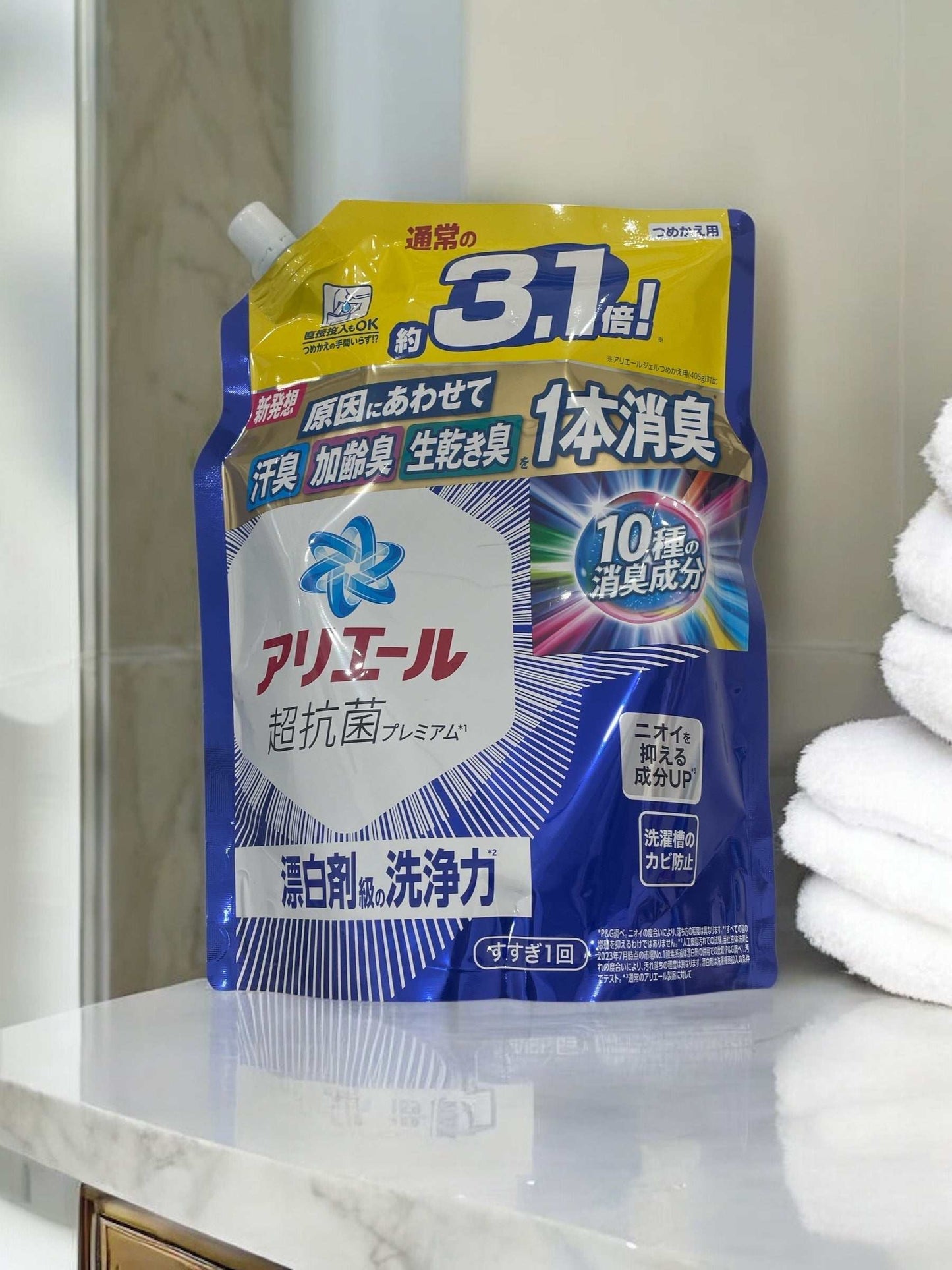 アリエール ジェル 液体洗濯洗剤 詰め替え用パック 1260g