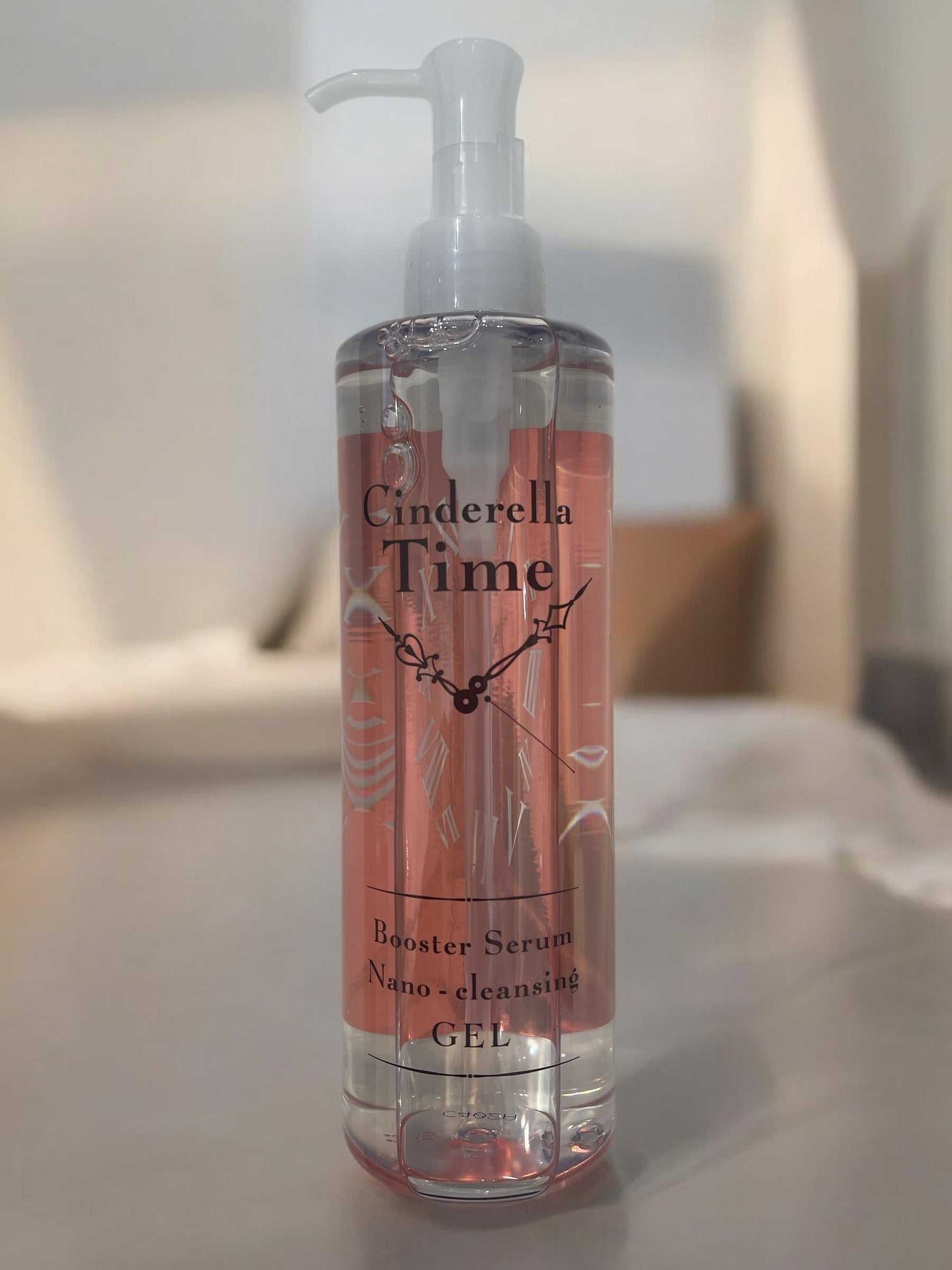 Cinderella Time Nano Cleansing Gel for Sensitive Skin, 310 ml bottle.