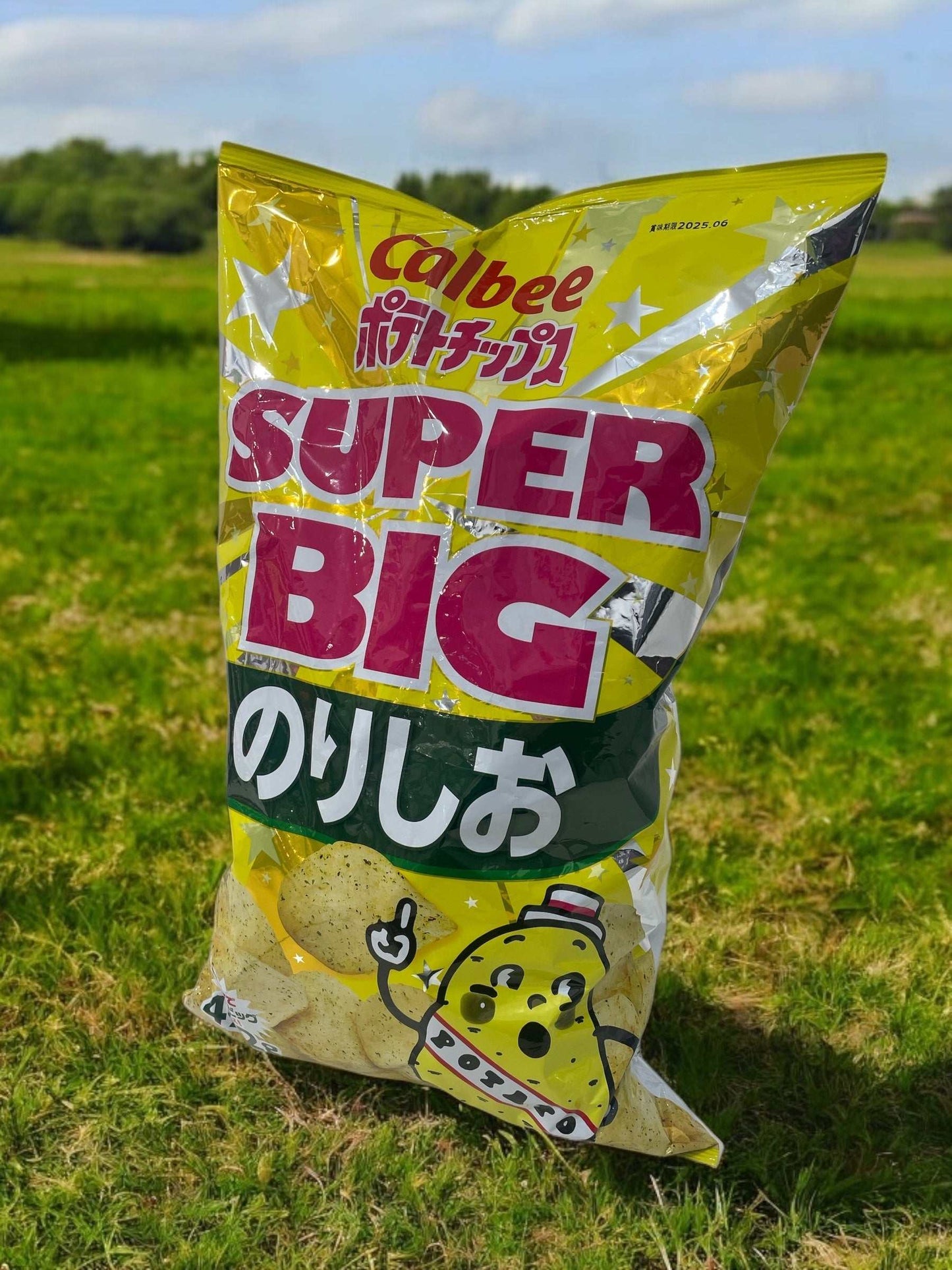 カルビーポテトチップスの大容量スーパービッグパック472gのり塩味