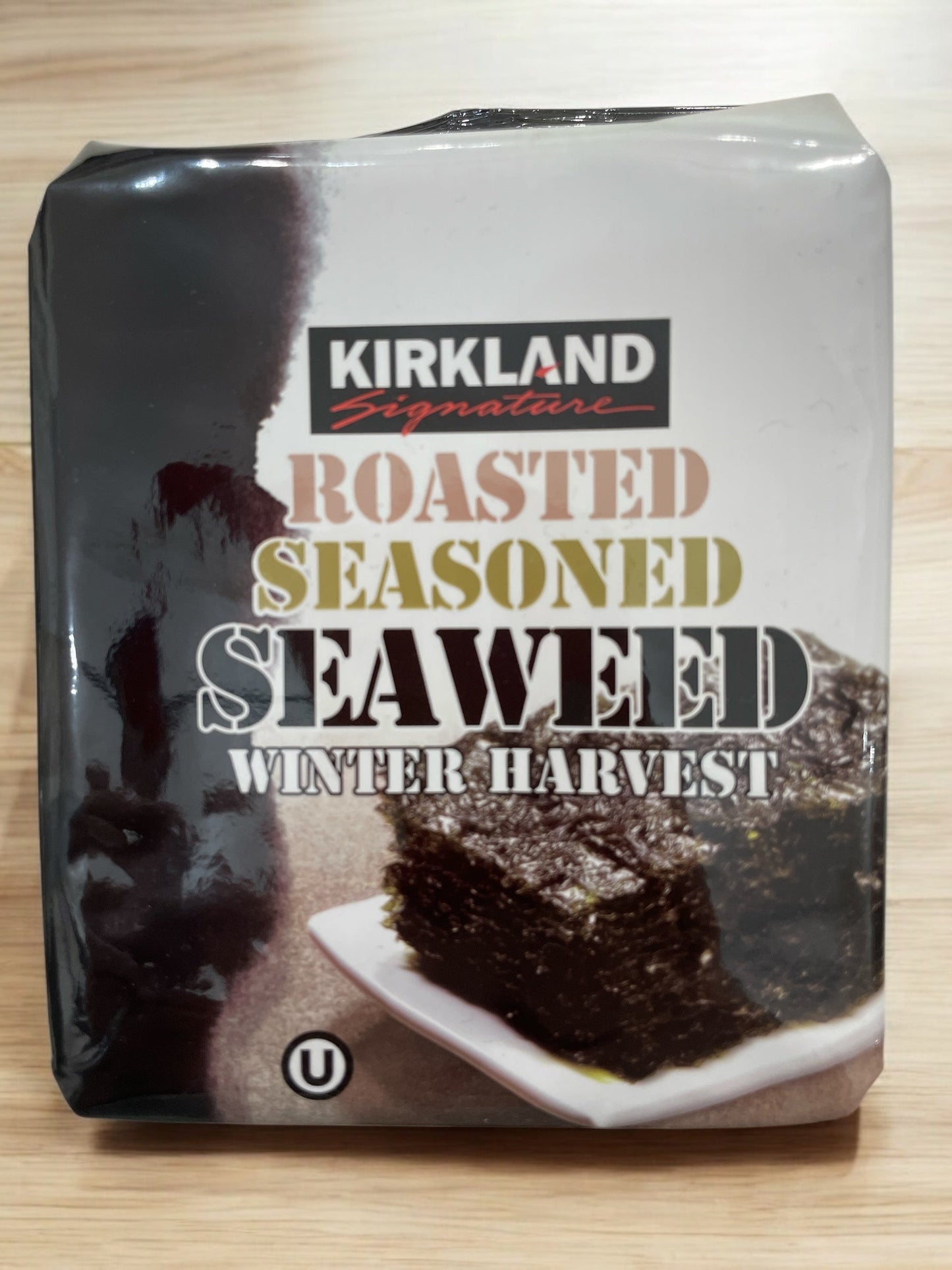 Kirkland Signature Korean Seaweed, 36 Sheets, Traditional Roasted Flavor.