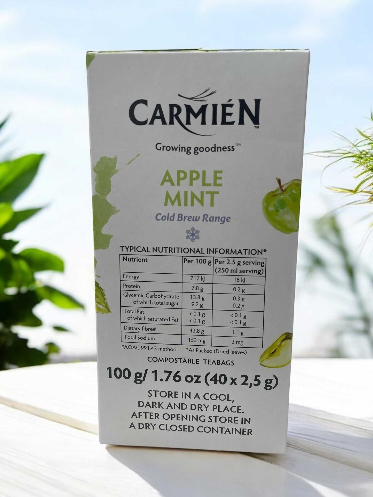 カルミエン コールドブリュー   アップル ミント   ルイボスティー  40バッグ入り 水出し  COLD BREW  /  CARMIEN 南アフリカ産