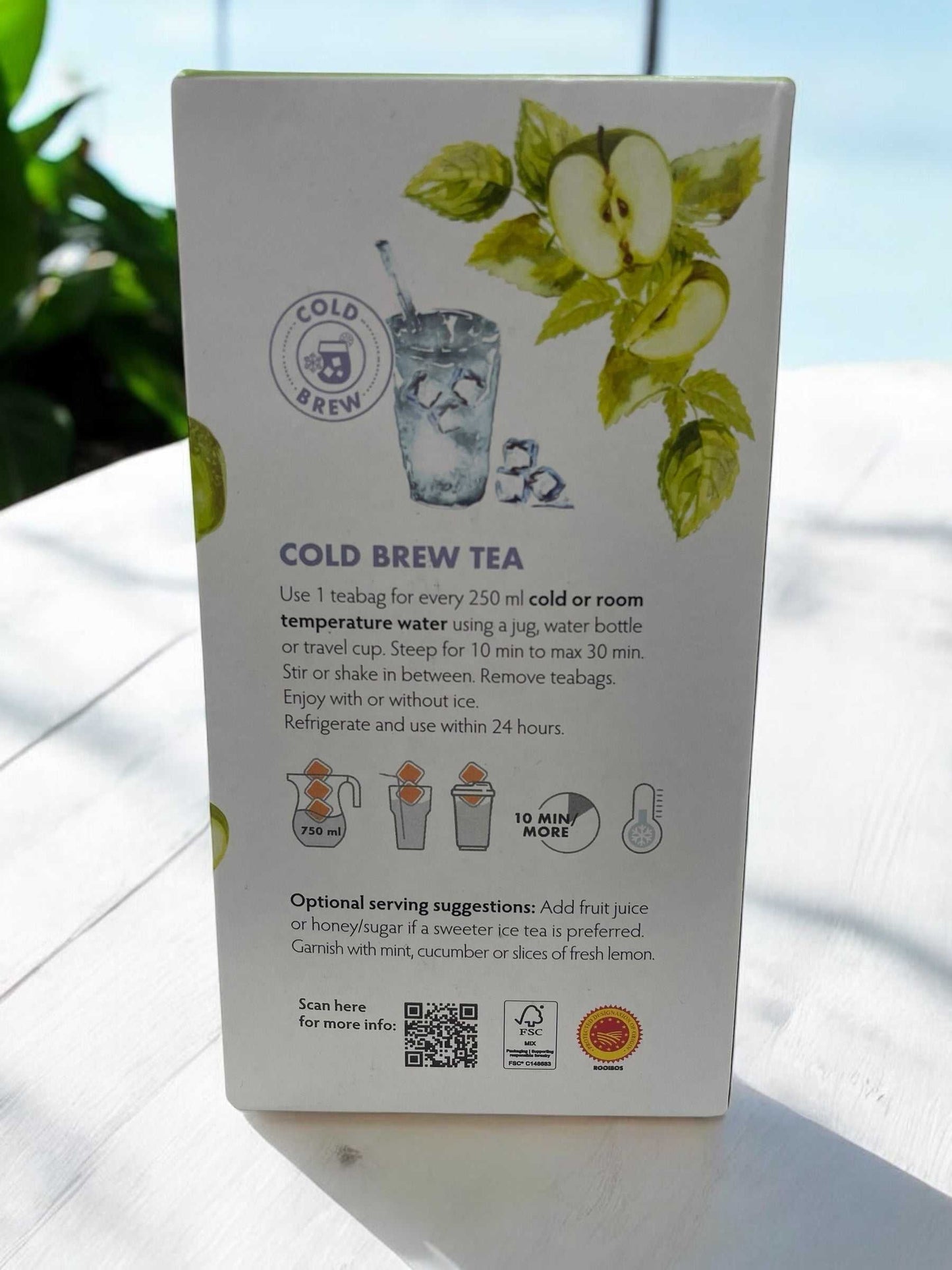 カルミエン コールドブリュー   アップル ミント   ルイボスティー  40バッグ入り 水出し  COLD BREW  /  CARMIEN 南アフリカ産
