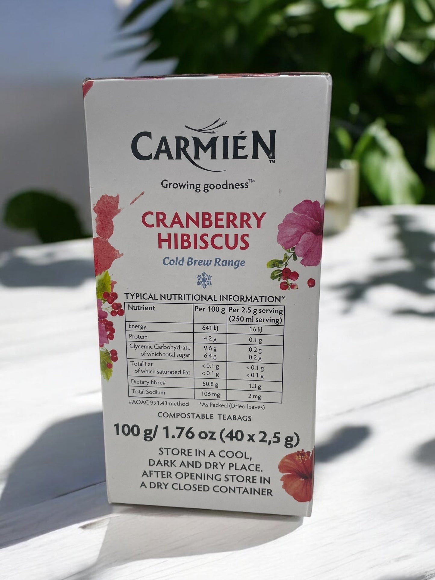 カルミエン コールドブリュー クランベリー ハイビスカス ルイボスティー 40バッグ入り 水出し COLD BREW / CARMIEN 南アフリカ産