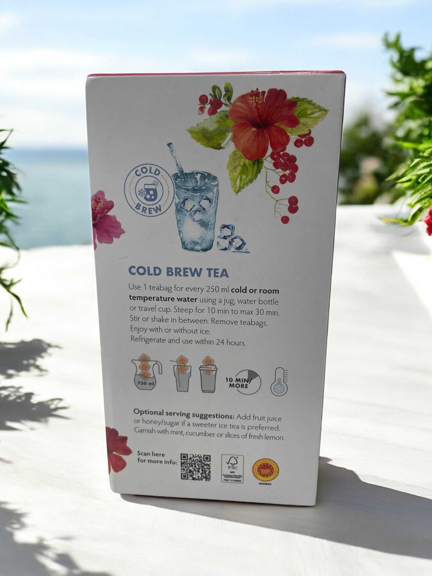 カルミエン コールドブリュー   クランベリー  ハイビスカス  ルイボスティー  40バッグ入り 水出し  COLD BREW  /  CARMIEN 南アフリカ産