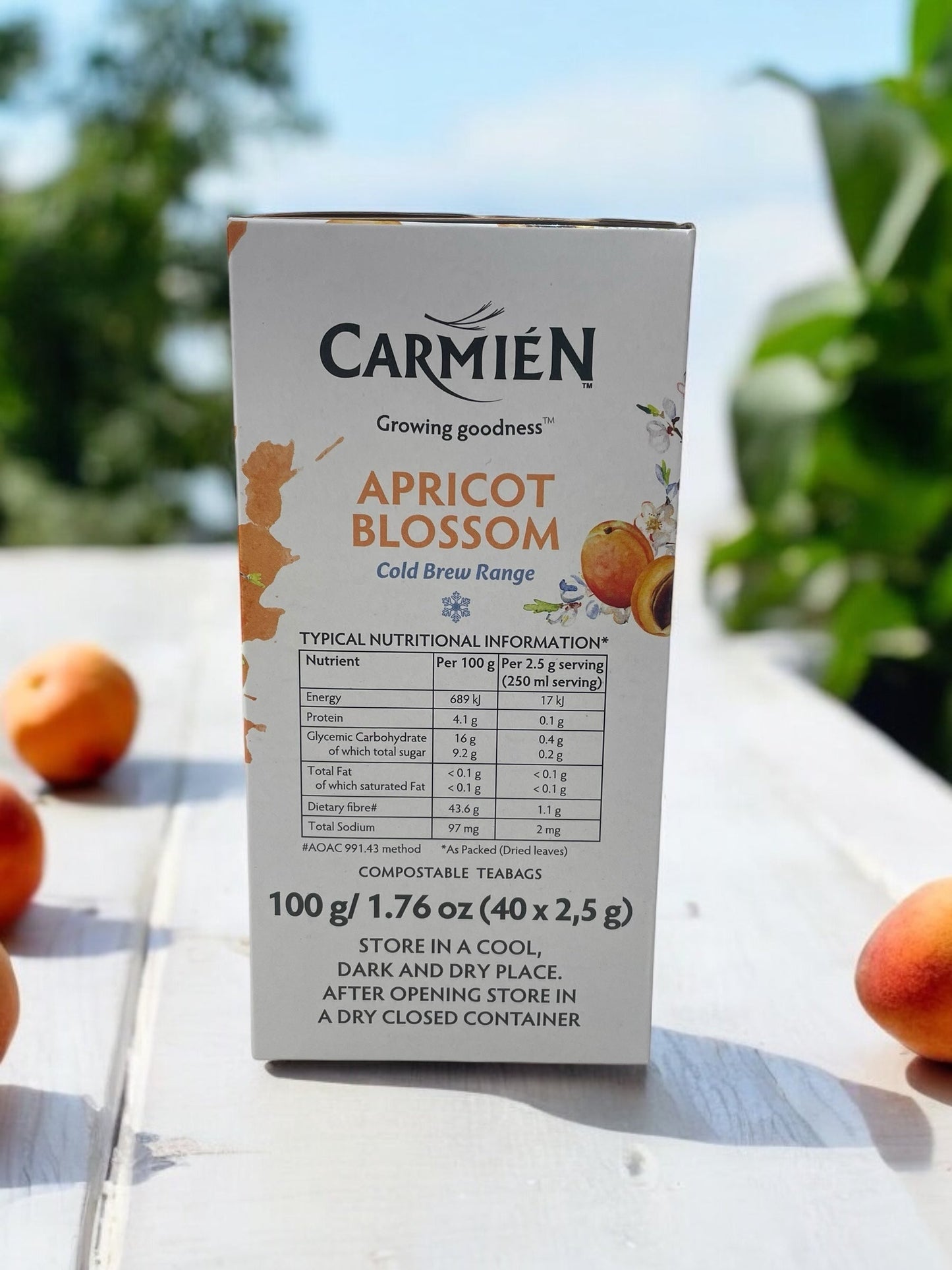 カルミエン コールドブリュー アプリコット ブロッサム ルイボスティー 40バッグ入り 水出し COLD BREW / CARMIEN 南アフリカ産