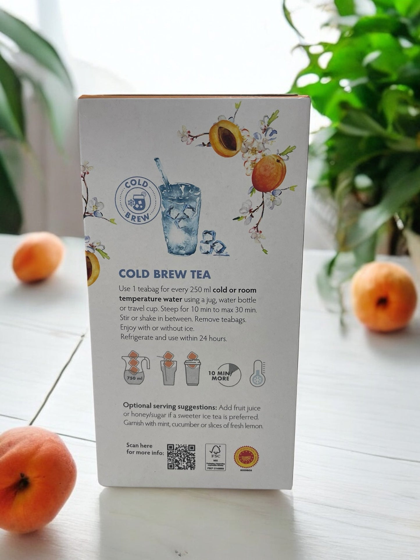 カルミエン コールドブリュー アプリコット ブロッサム ルイボスティー 40バッグ入り 水出し COLD BREW / CARMIEN 南アフリカ産