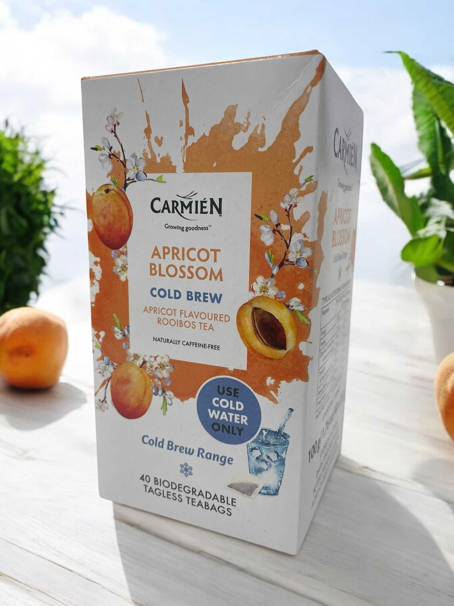 カルミエン コールドブリュー     アプリコット ブロッサム  ルイボスティー  40バッグ入り 水出し  COLD BREW  /  CARMIEN 南アフリカ産
