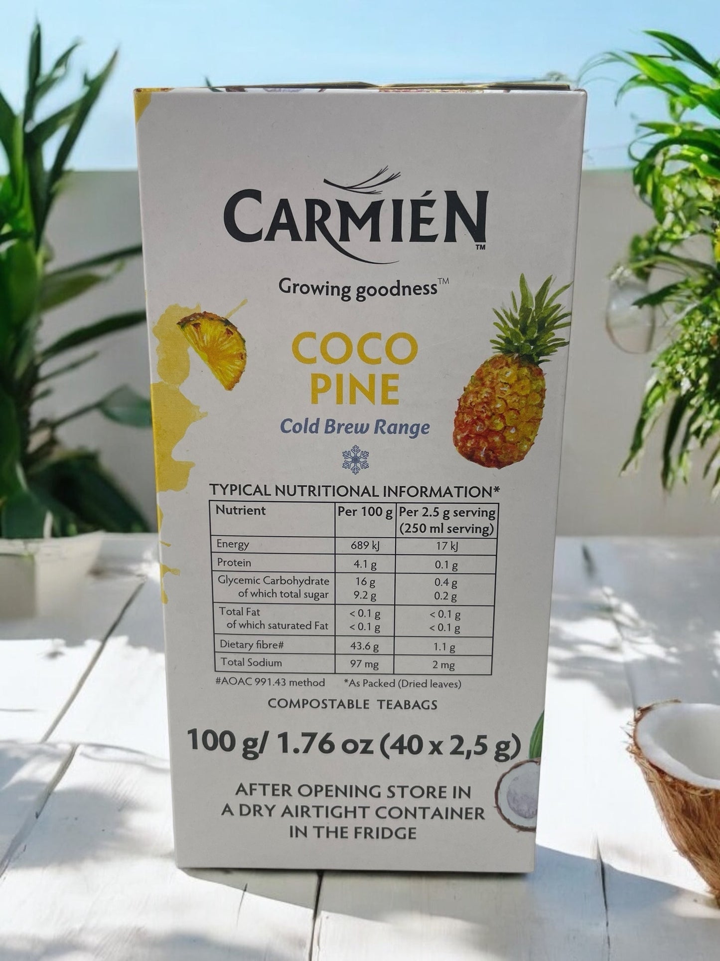 カルミエン コールドブリュー ココパイン ルイボスティー 40バッグ入り 水出し COLD BREW / CARMIEN 南アフリカ産