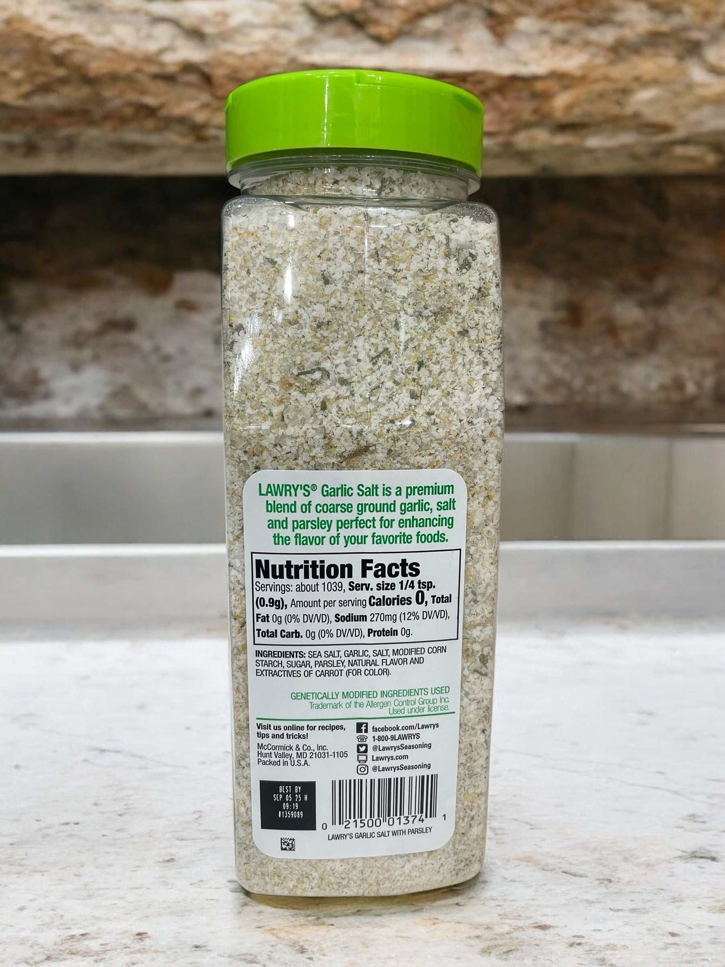 ロウリーズ ガーリックソルト GARLIC SALT 935g /LAWRY’S