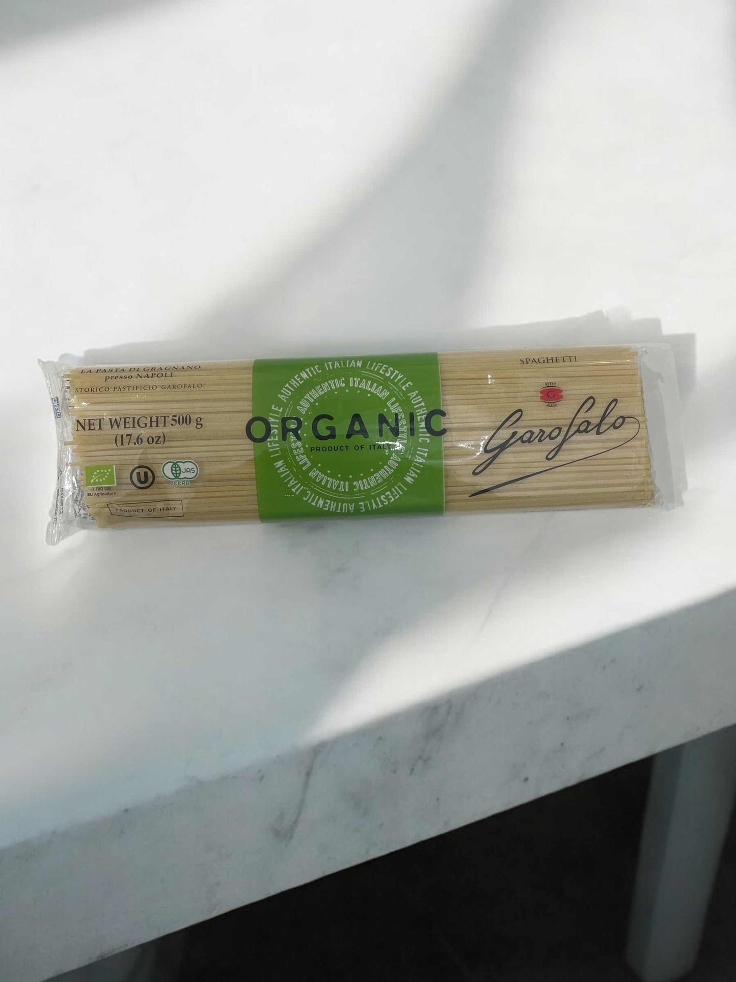 イタリア産オーガニック パスタ ガロファロ スパゲッティ 500g パッケージ