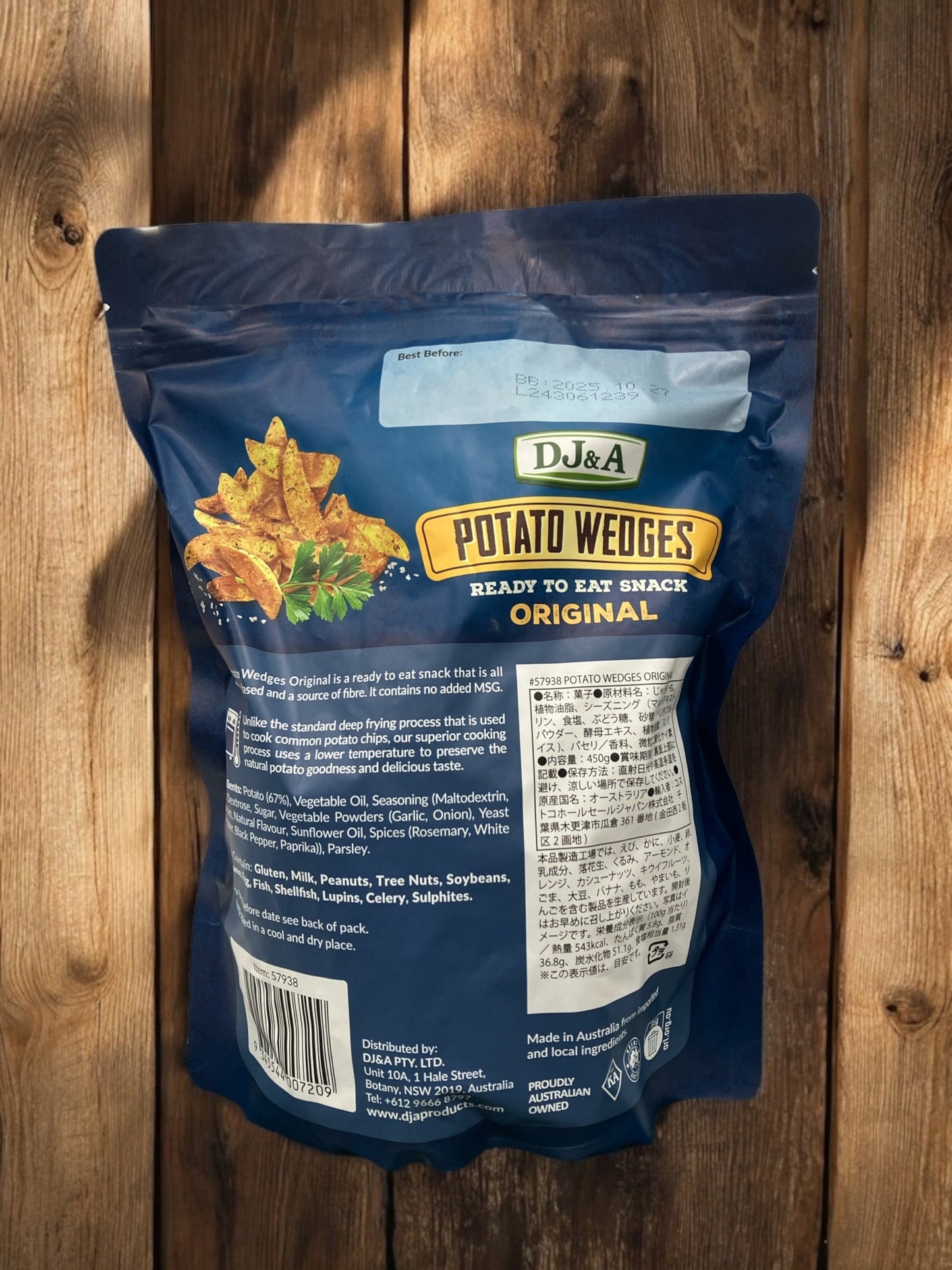 DJ&A POTATO WEDGES ポテト ウェッジズ オリジナル 450g