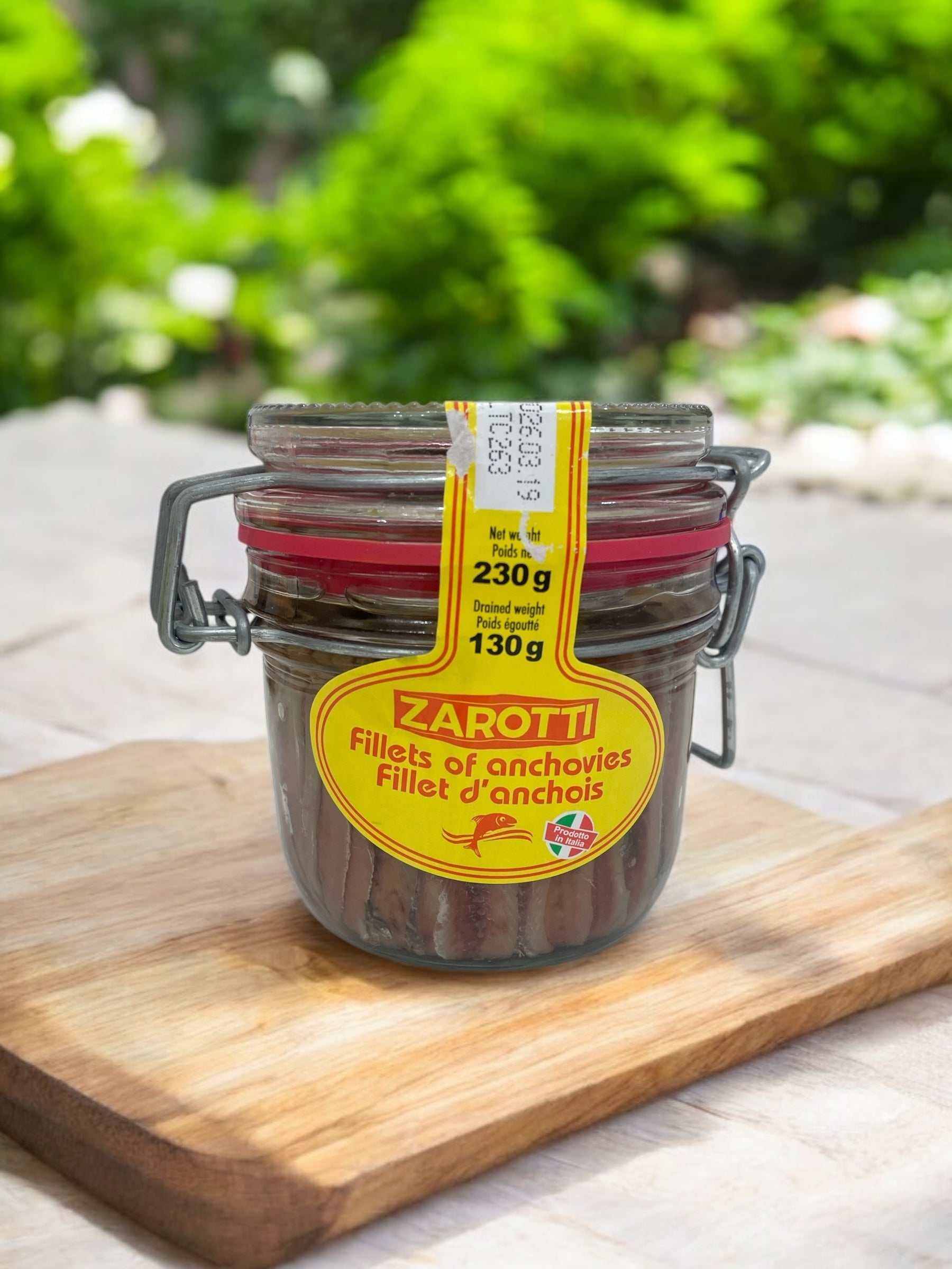 ZAROTTI アンチョビ フィレ オイル漬け 230g 【冷蔵商品