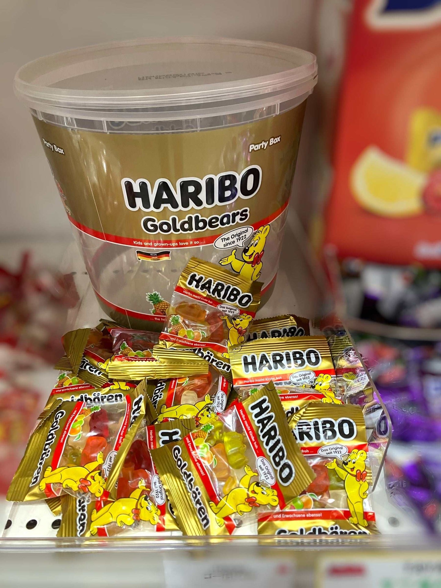 ハリボー ミニゴールドベアー ドラム グミ キャンディー 1,000g入り / HARIBO ドイツ産