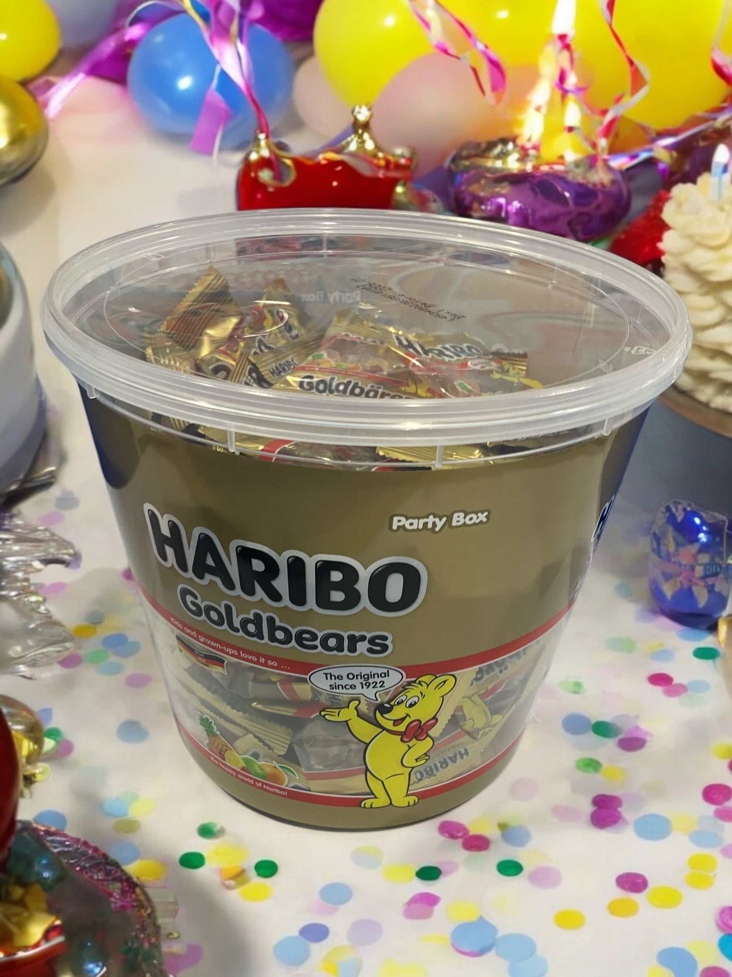 ハリボー ミニゴールドベアー ドラム グミ キャンディー 1,000g入り / HARIBO ドイツ産