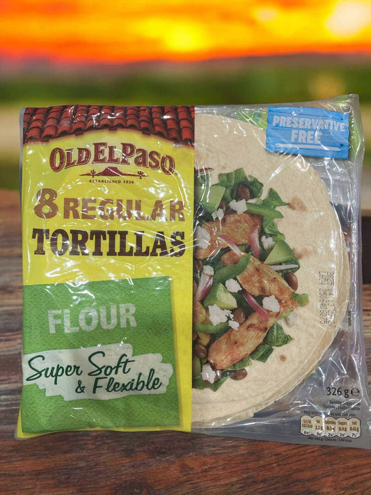 オールドエルパソ  フラワートルティーヤ  プレーン  8枚入り  直径19㎝  / OLD EL PASO