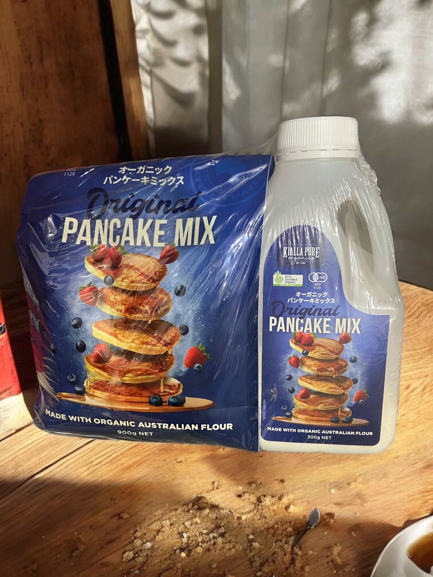 オーガニック パンケーキミックス 本体300g + ミックス 900g 入り
