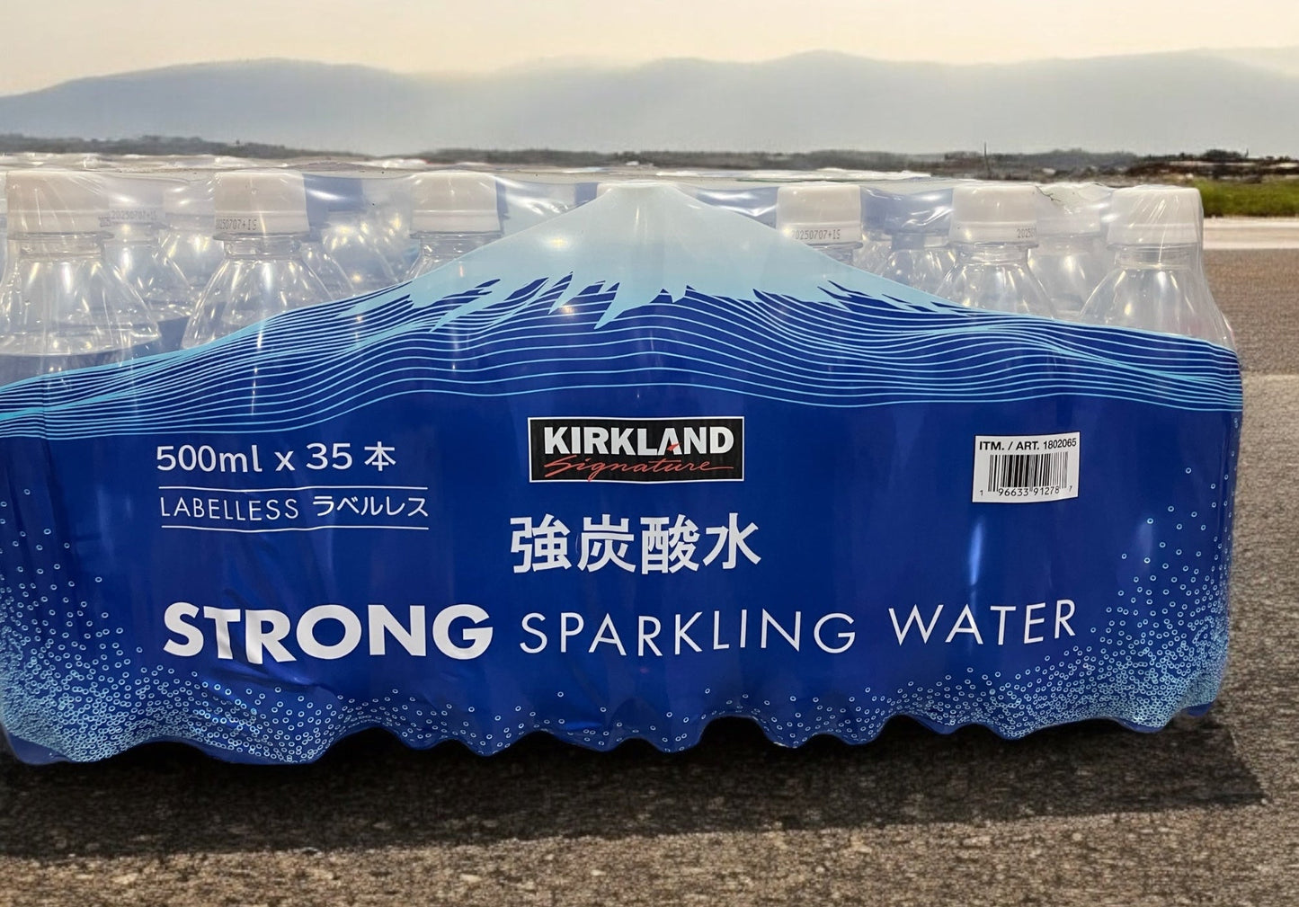 KS 強炭酸水 ラベルレス 500ml 1本 小分け販売 日本産 / カークランドシグネチャー