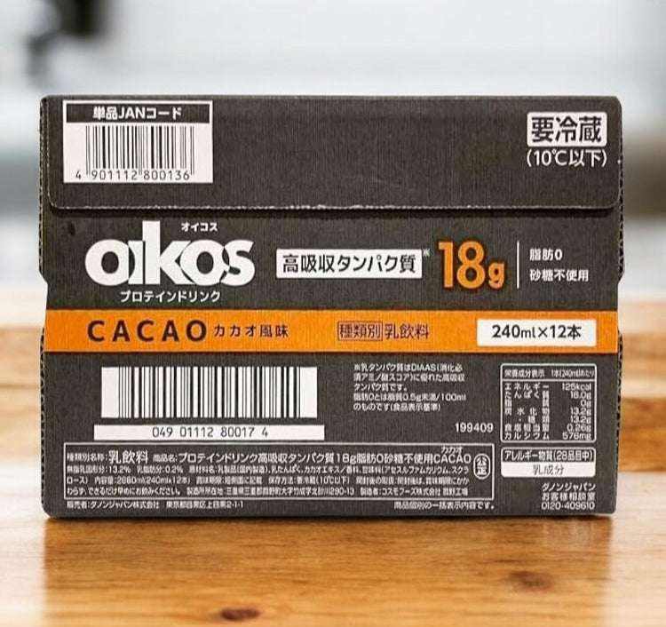 ダノン  オイコス  プロテイン ドリンク  カカオ 風味  240ml  × 12個  パック飲料 OIKOS 高吸収たんぱく質