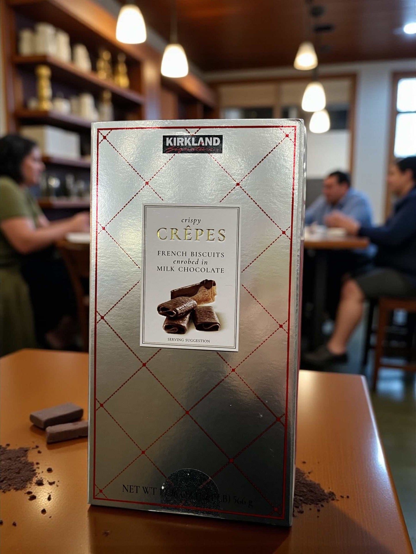 KS カークランドシグネチャー クレープ ベルジャン チョコレート ビスケット 566g フランス産