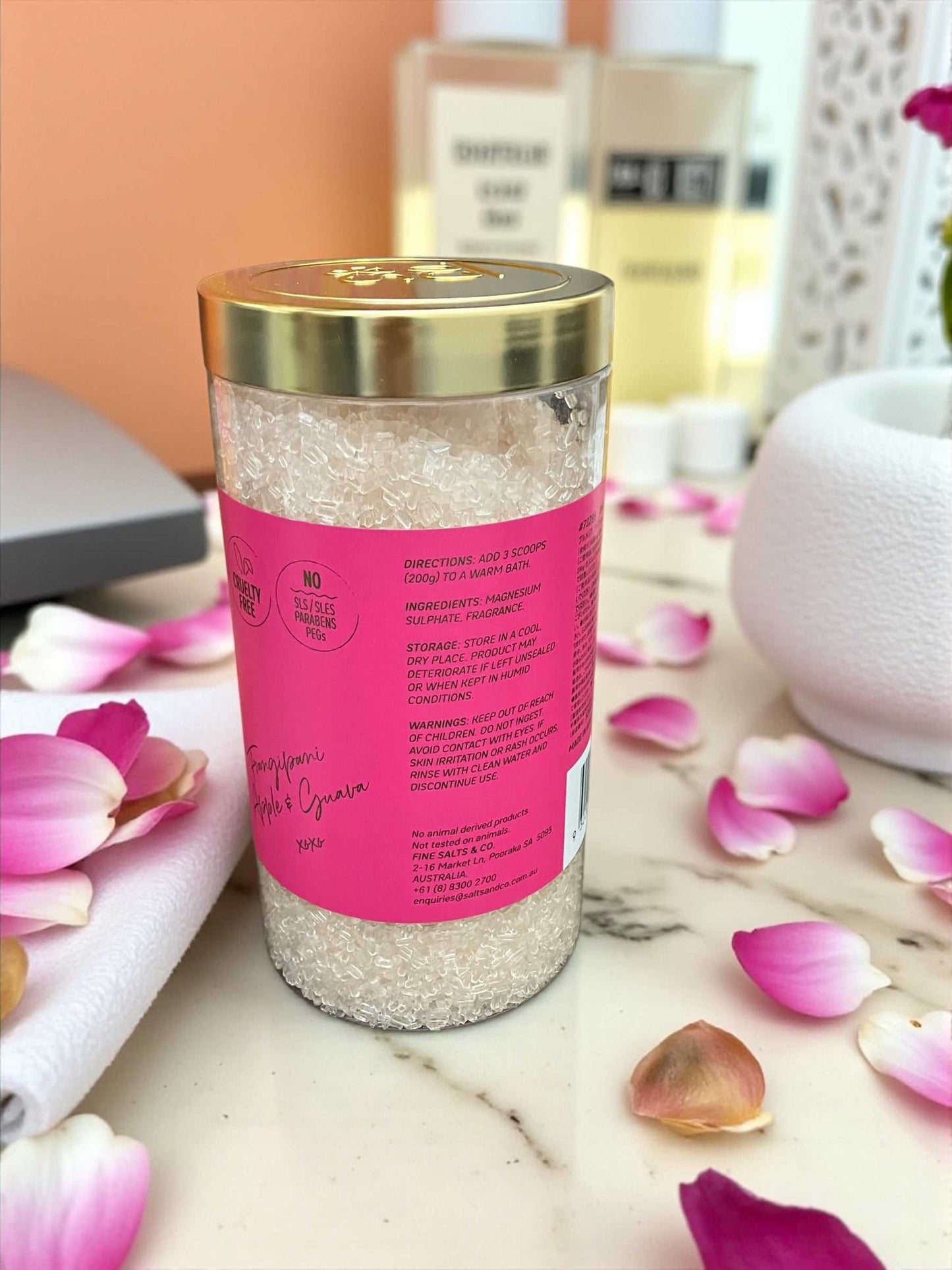 Salts&CO. エプソム バスソルト  ブルメリア、アップル&グァバの香り  1kg /EPSOM FLORALIS SCENTED  GIFT PACK  Salts & Co.