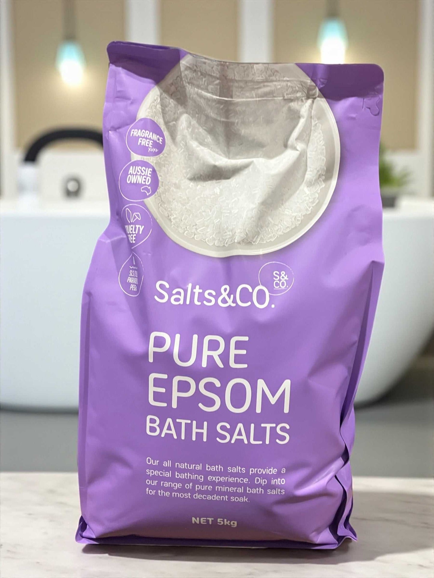 Salts & Co. ピュア エプソム バスソルト 5.0kg  ソルト & コー オーストラリア産