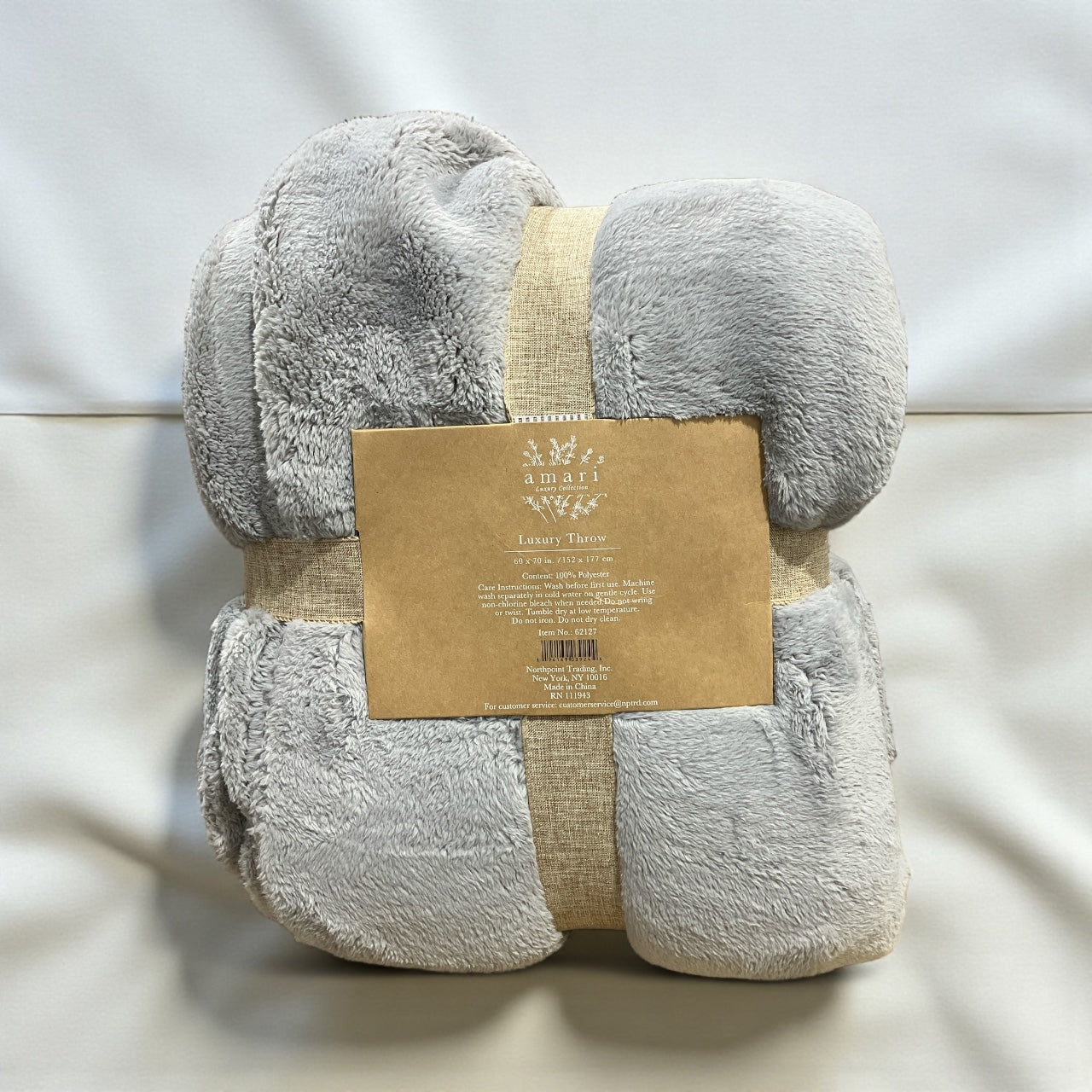 大判ひざ掛け 152cm x 177cm Amari Luxury カラー グレー – KOCOSTORE