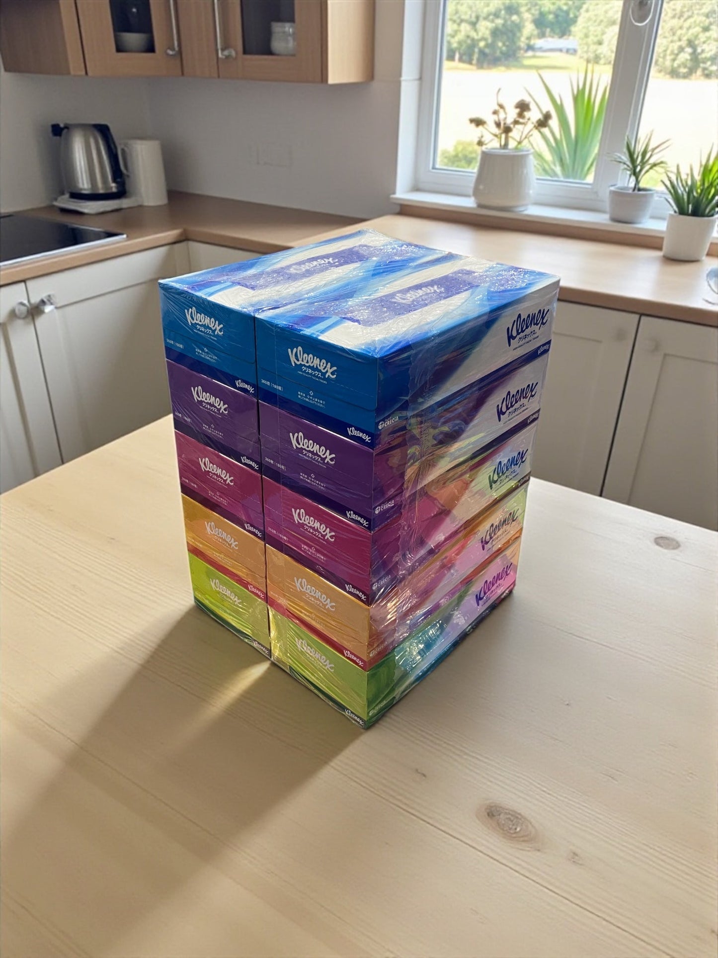 クリネックス ティッシュ 180枚 x 10箱 ボックスティッシュ セット販売 Kleenex 【お得】