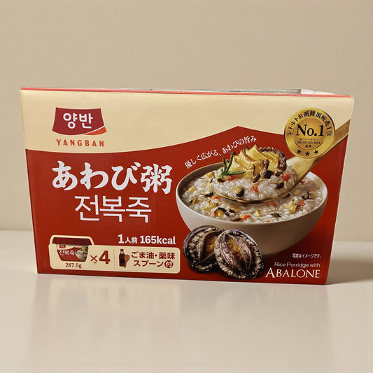 電子レンジで手軽に韓国の味！「東遠 ヤンバンあわび粥 287.5g×4個」