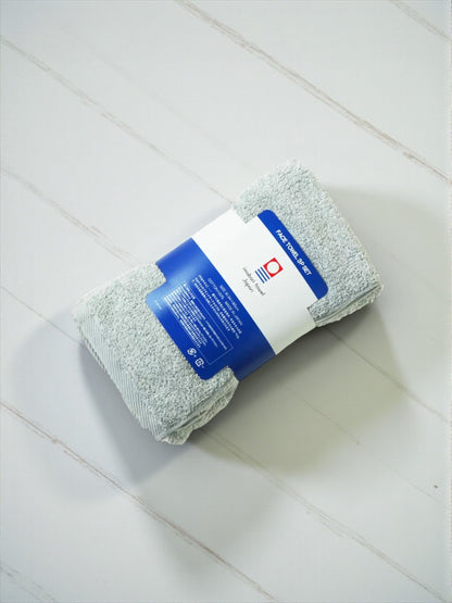 今治 フェイスタオル 3枚組 34 x 85cm  カラー ライトグレー