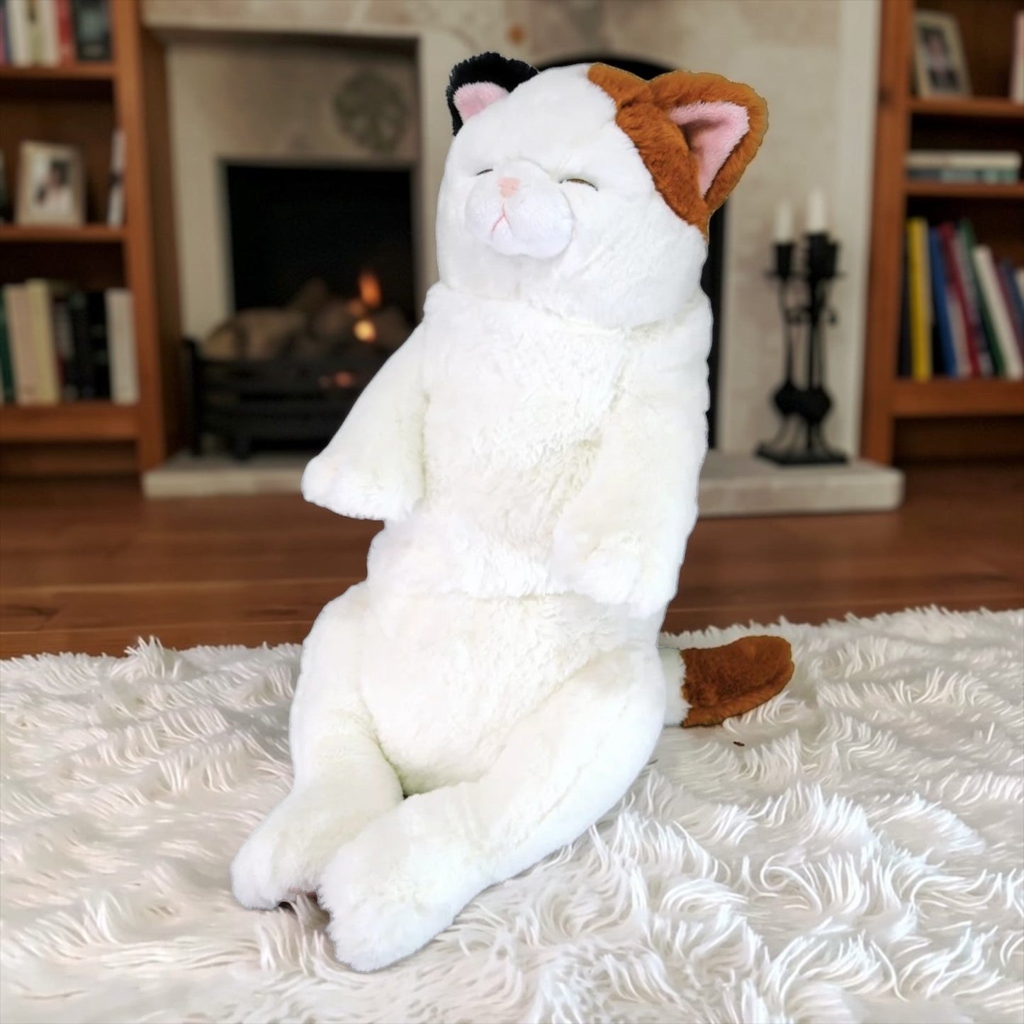サンレモン ひざねこすやすや L サイズ  ぬいぐるみ  ねこ 猫    カラー  ミケ
