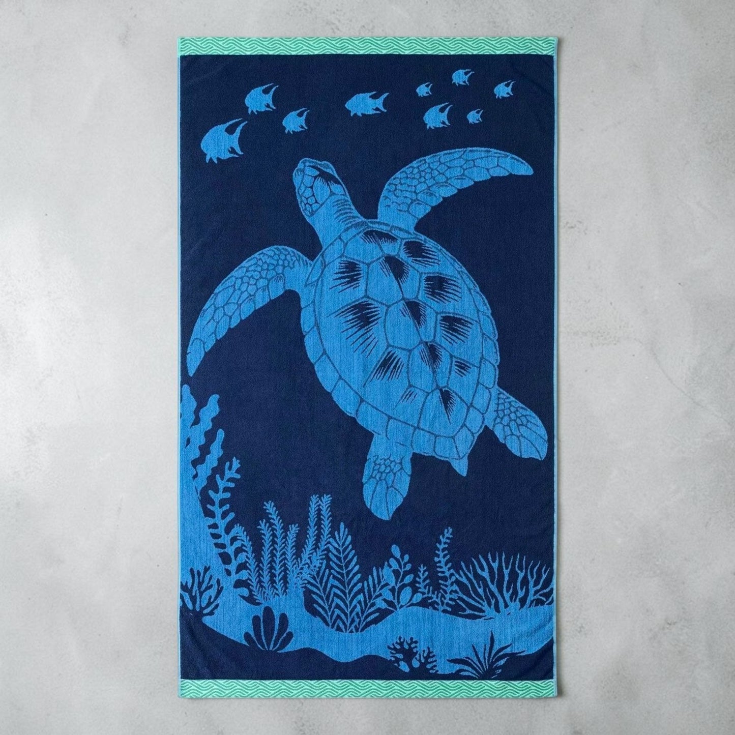 大判ビーチタオル 101cm x 182cm  WELSPUN  カラー  タートル