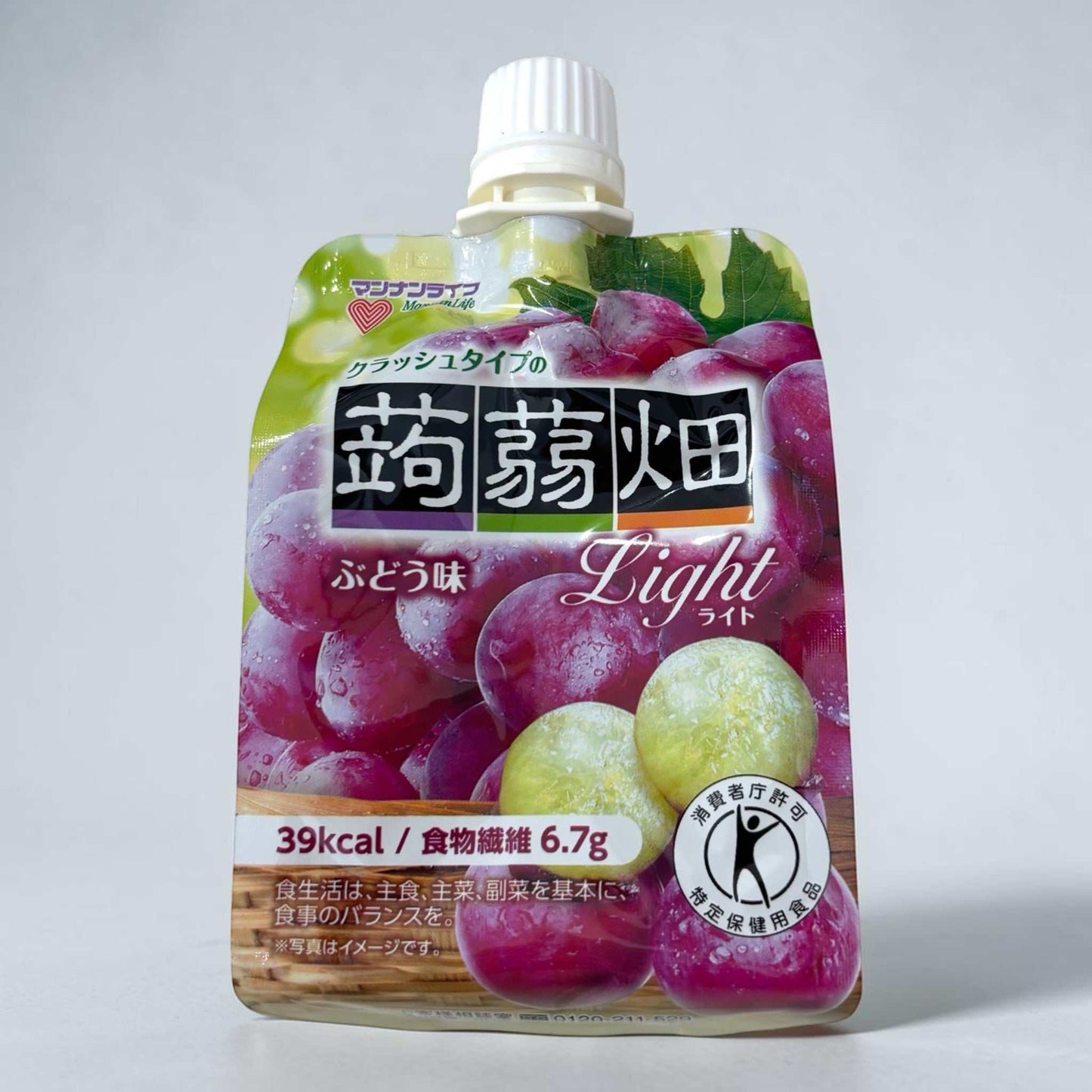 マンナイライフ クラッシュタイプ蒟蒻畑ライト ぶどうともも 12食セット