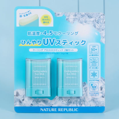 ネイチャーリパブリック クーリング アロエ UV スティック 24g x 2  ひんやり UVスティック