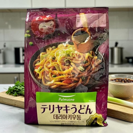 【冷蔵商品】プルムウォン  テリヤキうどん 4食入り 834g  Pulmuone 韓国産