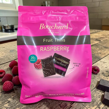 Bouchard ラズベリーシン 600g ダークチョコレート ベルギー製 ラズベリーフィリング