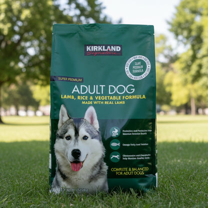 《ペット用品》カークランドシグネチャー 成犬用 ドッグフード 18kg ラム＆ライス＆ベジタブル