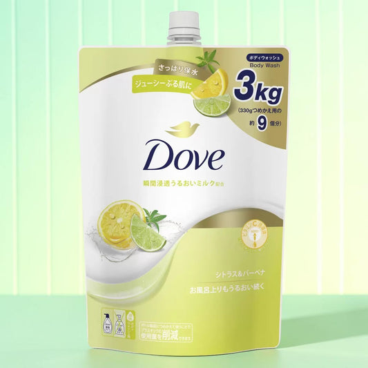 DOVE ダヴ  ボディウォッシュ  シトラス＆バーベナ   ダブ  3kg   詰め替え用　大容量でお得