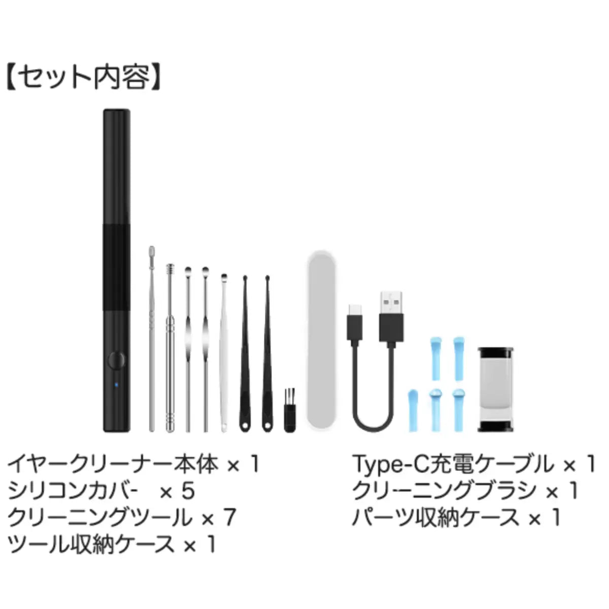 CleanEze カメラ付きイヤークリーナー Pro P80 10MP 防水 耳かき